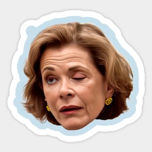 Lucille Bluth Winking Sticker